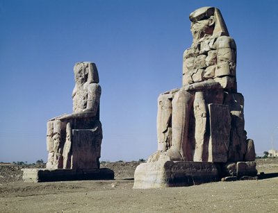 I Colossi di Memnone, statue di Amenhotep III da Egyptian 18th Dynasty